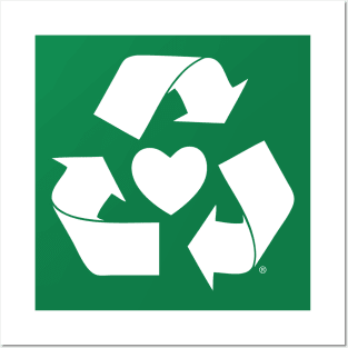 Recycle Heart Posters and Art